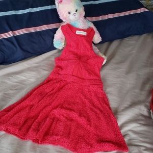 Abercrombie kids pink lace dress